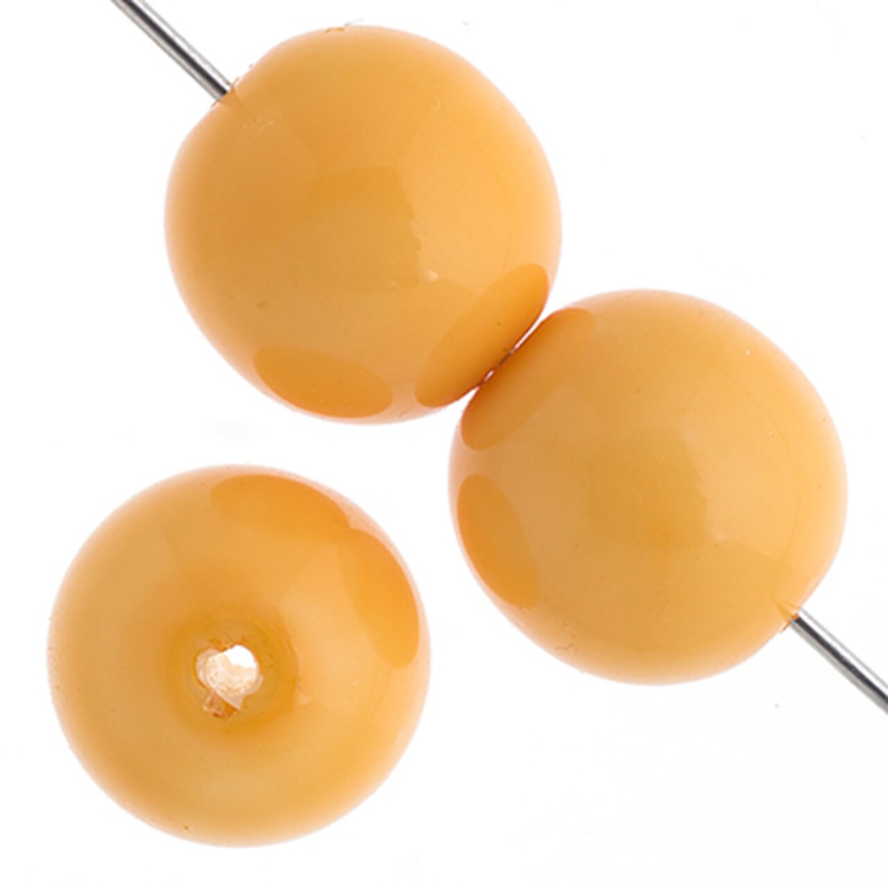 John Bead Multicolors and Sizes Czech Glass 8in Round Bead Strand